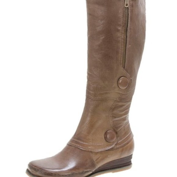 Miz Mooz Shoes - Miz Mooz Portia Khaki Leather Boots